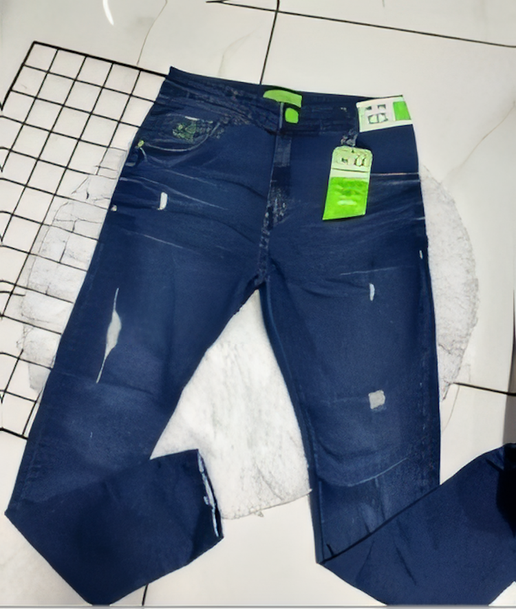 Calça Jeans Masculina Azul Estilo Jogador